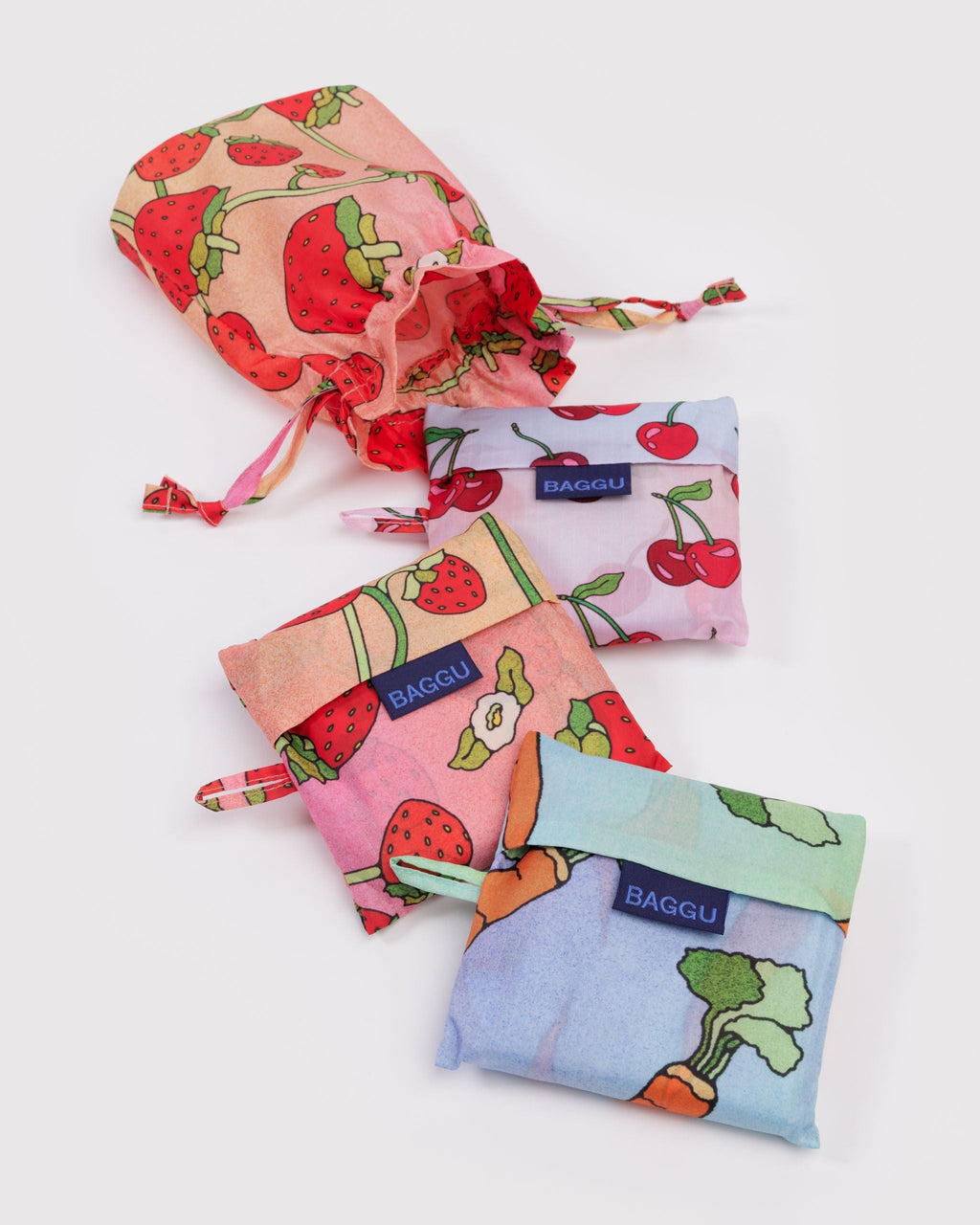 Standard Baggu Set of 3 - Carrots & Berries